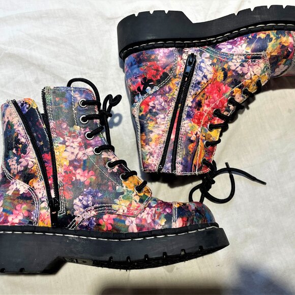 anarchic by TUK womens 6 shoe floral pattern - Picture 4 of 11